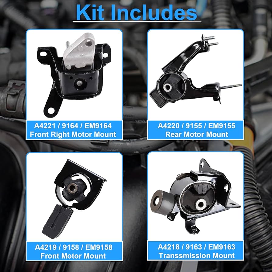 Motor Drive Mount ブラック Amazon.com: Black ISO Front Engine/Motor Mount for 1980-2008